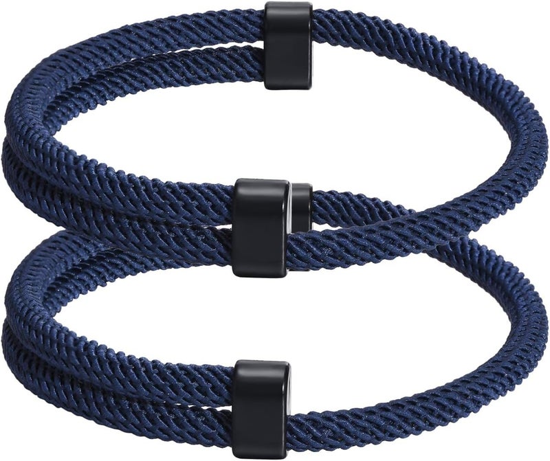 TempBeau Store Nautical Braided Rope Bracelets Set - 6 Pcs Adjustable Braided Cord Bracelet, Handmade Navy Marine String Bracelet with Metal Knot, Men Women Braided Bracelets Gifts - Image 1